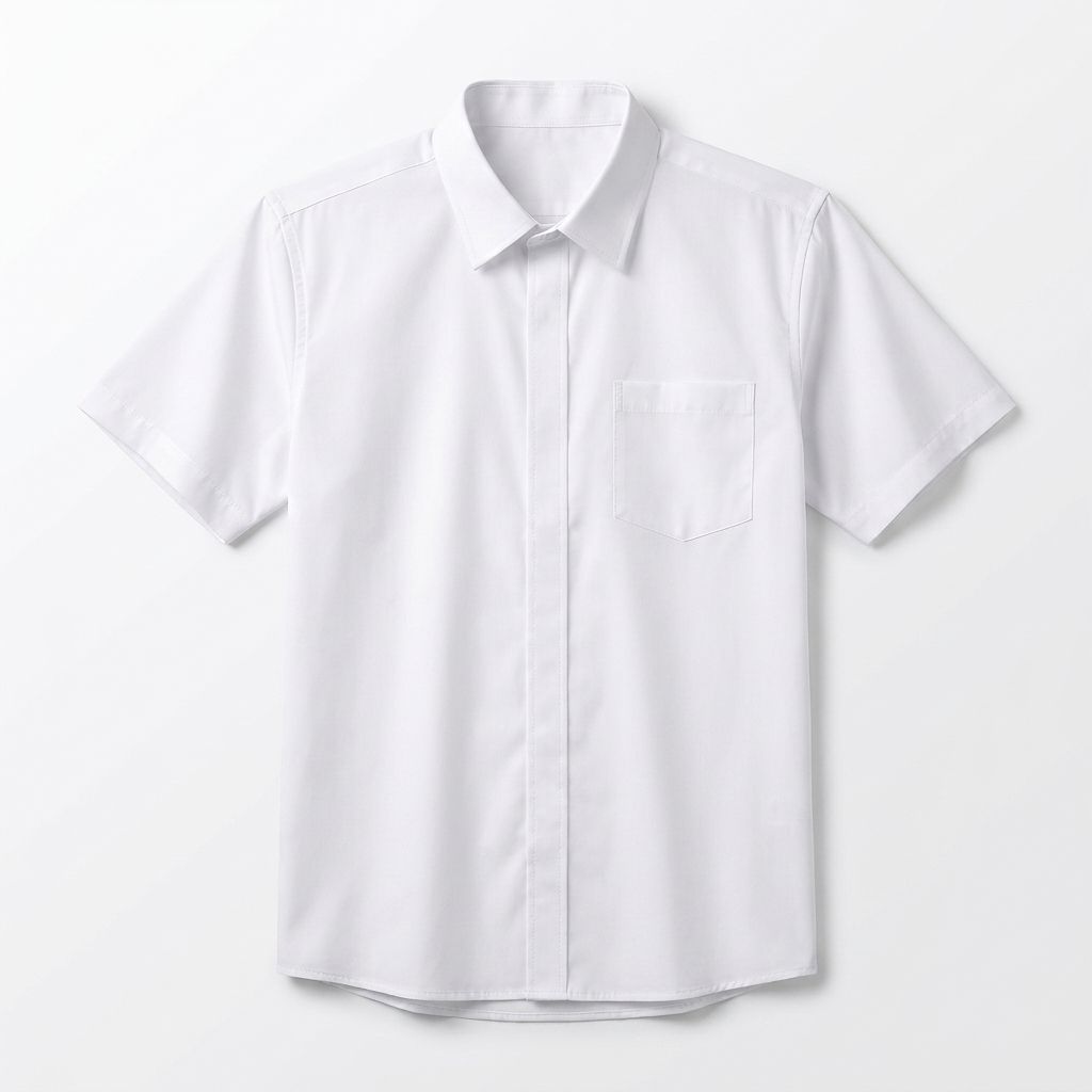 Men's white short-sleeved shirt, special Diesel model